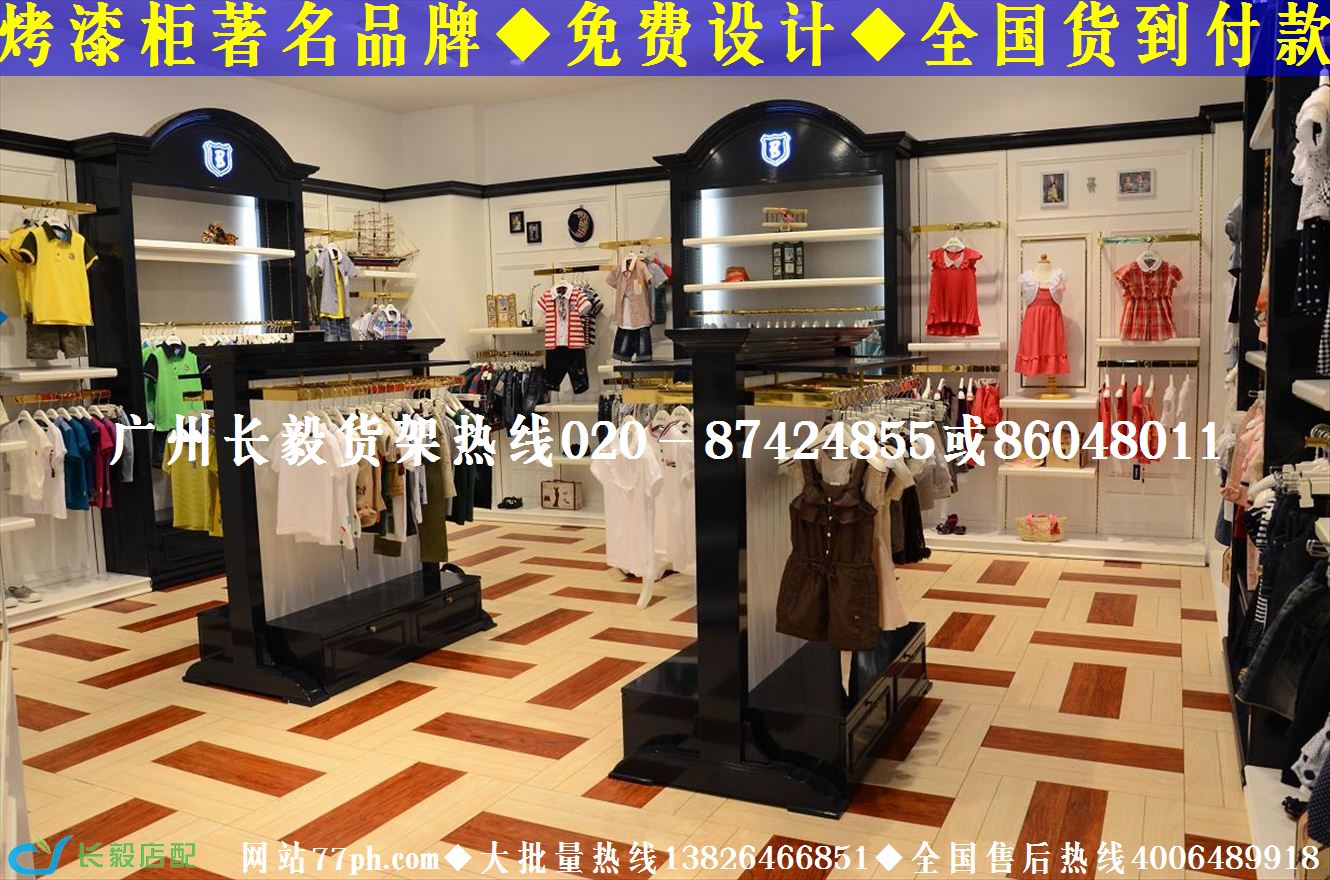 童装店货架摆设实景童鞋店装修货架摆放图片